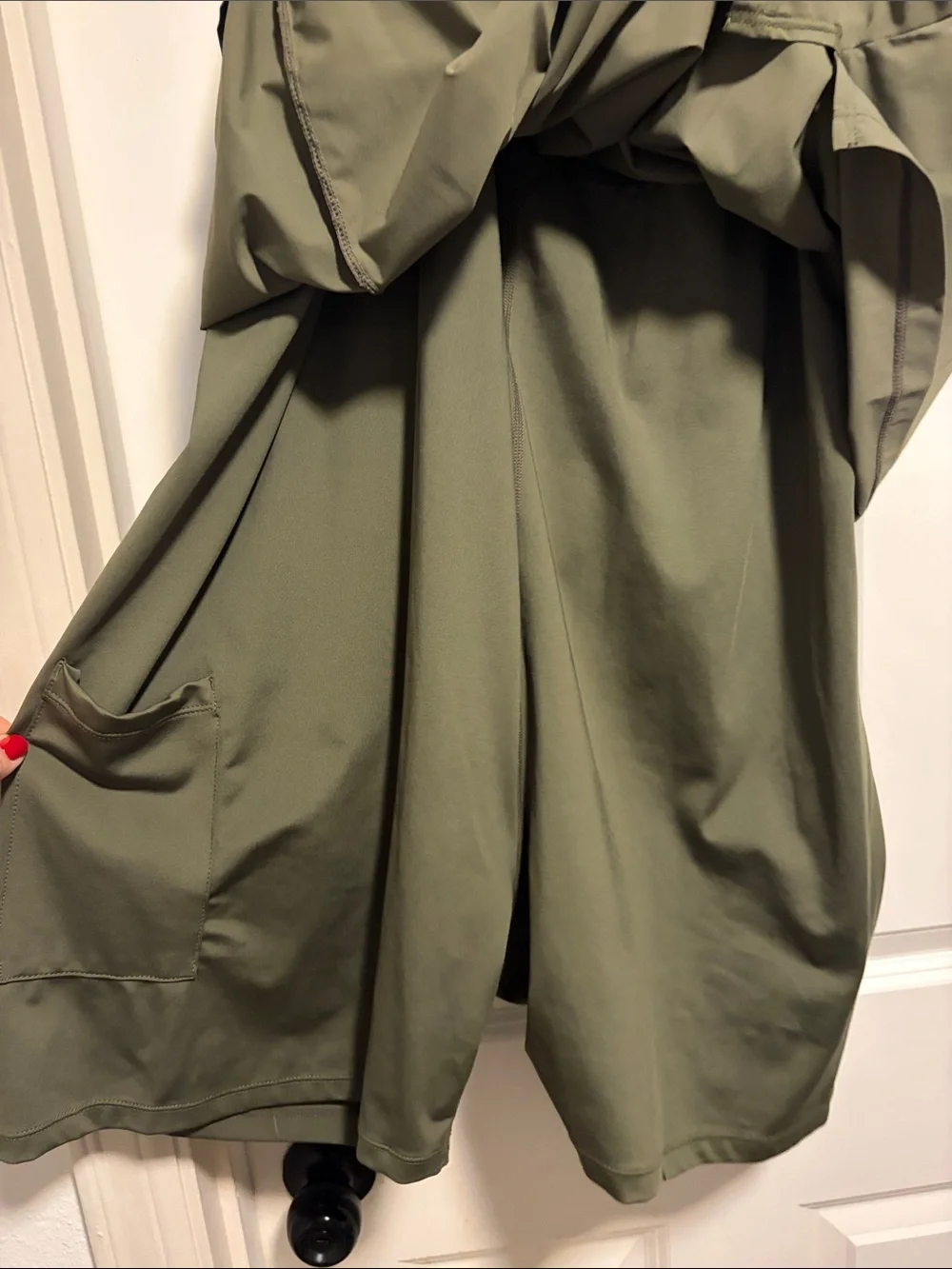 Nike Olive Scoop-Neck Tank Dress w/ Shorts